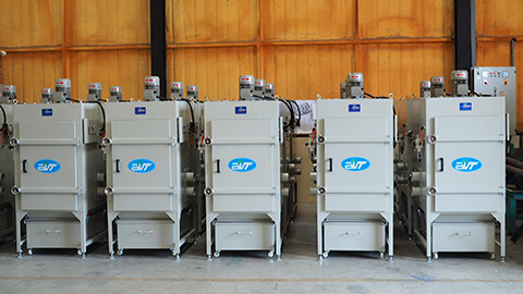 Dust collector AVT สำหรับดูดฝุ่นจากกระบวนการขัดพื้นรองเท้า